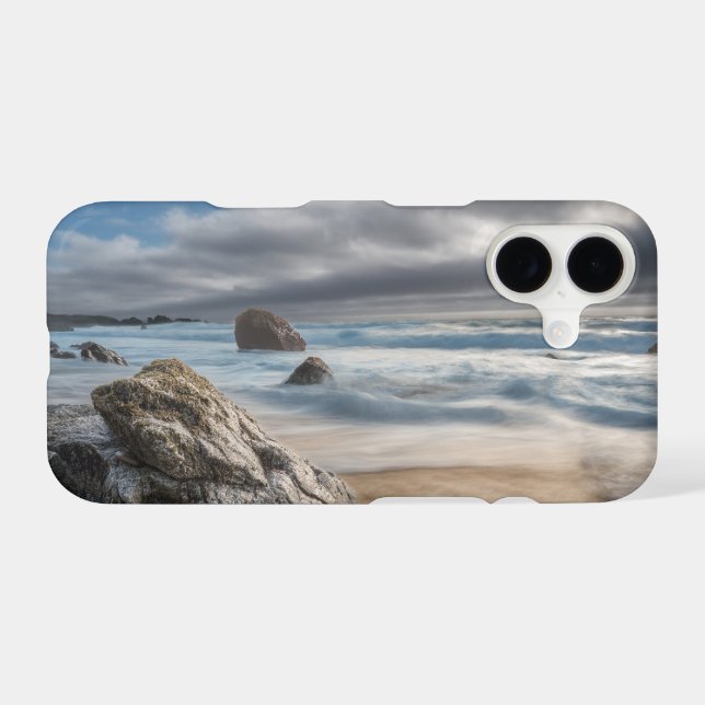 Coastline | Stormy Big Sur, California iPhone Case (Back Horizontal)