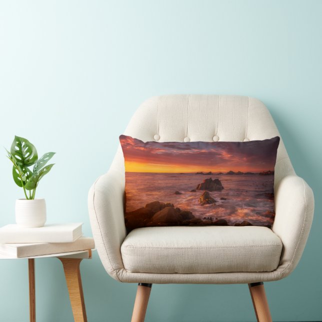 Coastline | Sunset Pacific Grove Carmel California Lumbar Cushion (Chair)