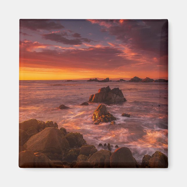 Coastline | Sunset Pacific Grove Carmel California Magnet (Front)