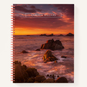 Coastline   Sunset Pacific Grove Carmel California Notebook