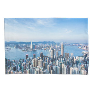 Coastline   Tsim Sha Tsu, Hong Kong Island, Asia Pillowcase