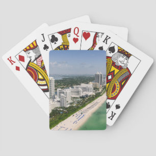 Coastline Urban Beach, Miami, Florida Playing Cards