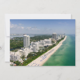 Coastline Urban Beach, Miami, Florida Thank You Card