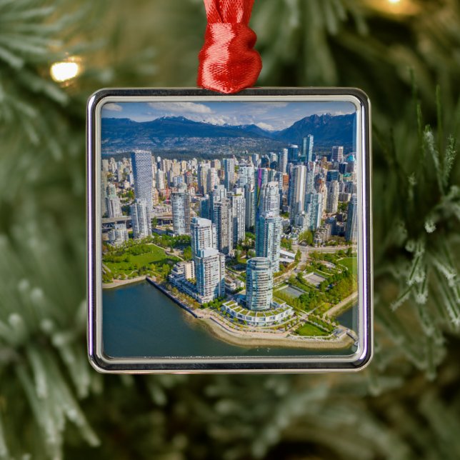 Coastline | Vancouver, British Columbia, Canada Metal Tree Decoration (Tree)