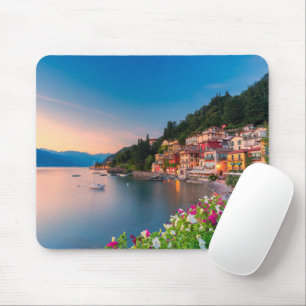 Coastline Varenna, Lombardy, Italy Mouse Pad