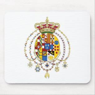 Coat Arms Kingdom of Two Sicilies Official Italy Mouse Pad