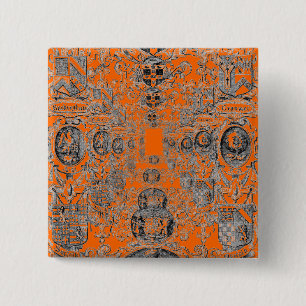 Coat-of-Arms 15 Cm Square Badge