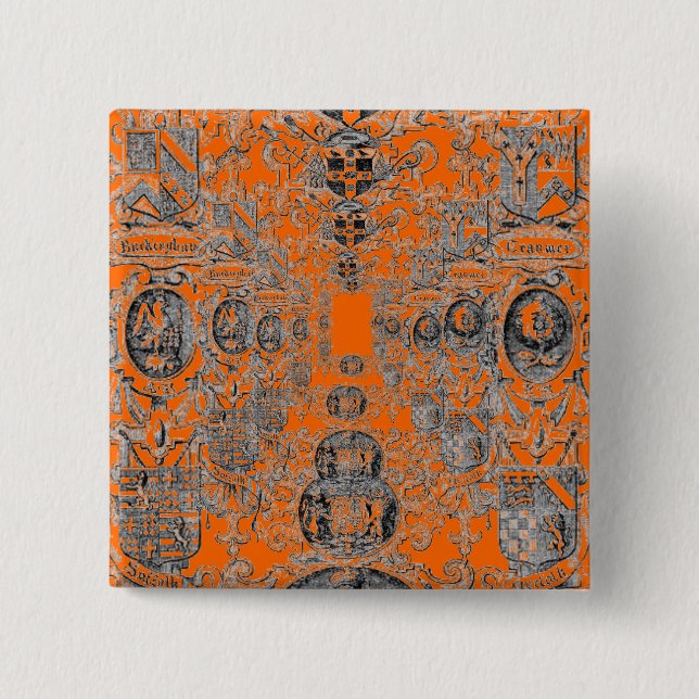 Coat-of-Arms 15 Cm Square Badge (Front)