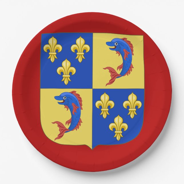 Coat of Arms, add name Paper Plate (Front)
