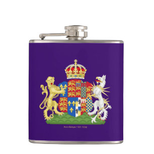Coat of Arms Anne Boleyn Hip Flask