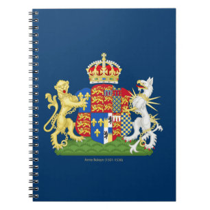 Coat of Arms Anne Boleyn Spiral Notebook