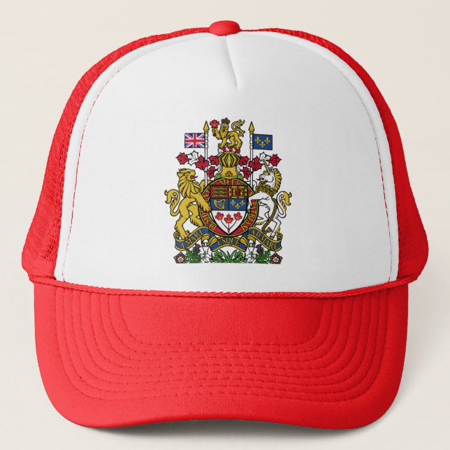 coat of arms canada trucker hat (Front)
