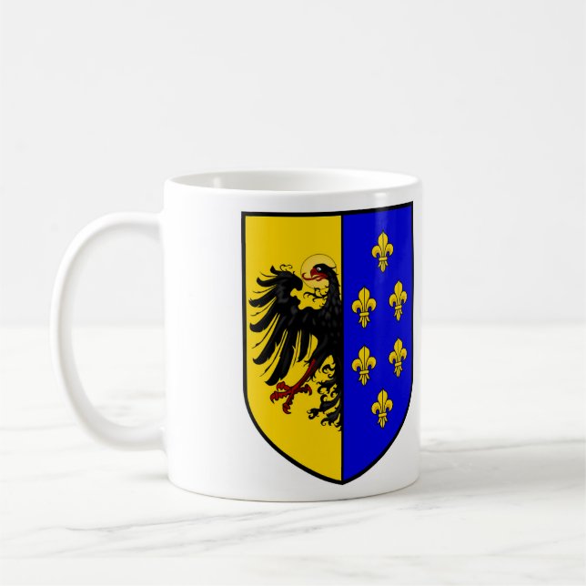 Coat Of Arms Charlemagne Coffee Mug (Left)