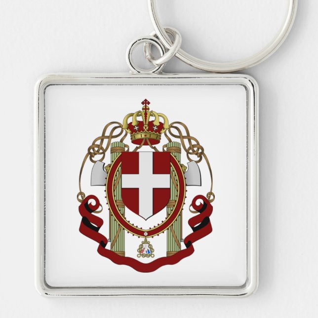 Coat of Arms Crown Key Ring (Front)