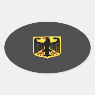 Coat of Arms for Germany Oval Sticker