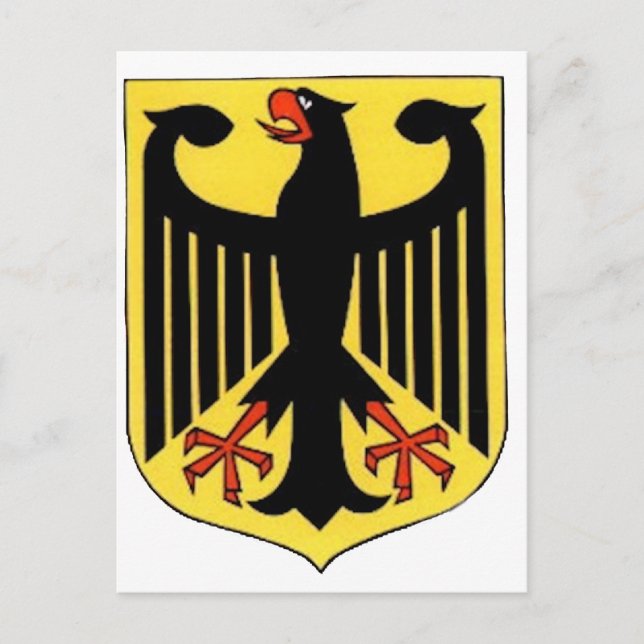 Coat of Arms for Germany Postcard (Front)