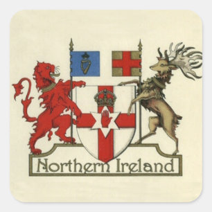 Coat of Arms for Northern Ireland Square Sticker