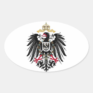 Coat of Arms German Reich 1889 Reichsadler Oval Sticker