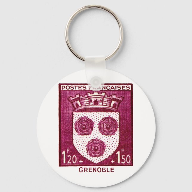 Coat of Arms, Grenoble France Key Ring (Front)