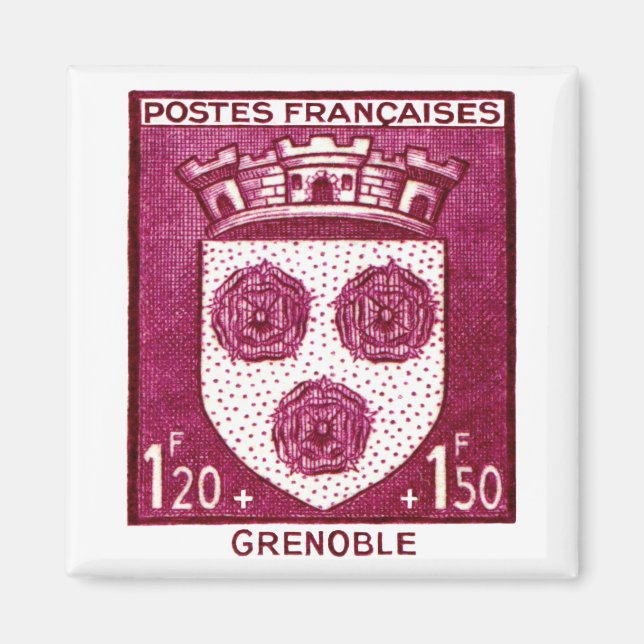 Coat of Arms, Grenoble France Magnet (Front)