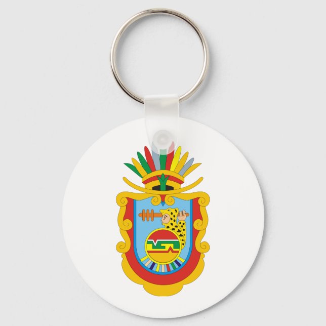 Coat of arms Guerrero Mexico Official Symbol Logo Key Ring (Front)