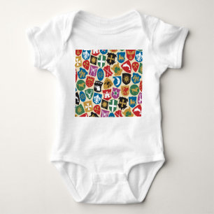 Coat of Arms: Heraldic Background. Baby Bodysuit