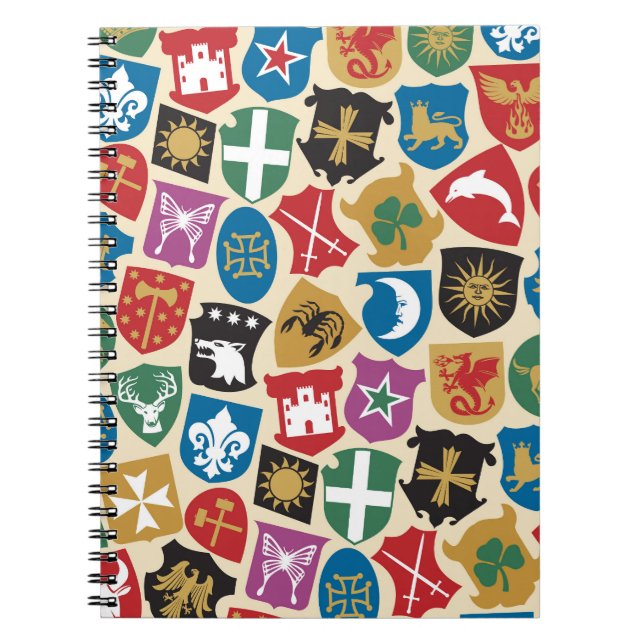 Coat of Arms: Heraldic Background. Notebook (Front)