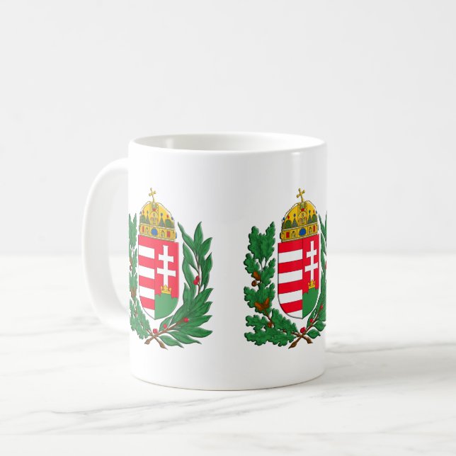 Coat of Arms Hungary Budapest Gifts Coffee Mug (Front Left)