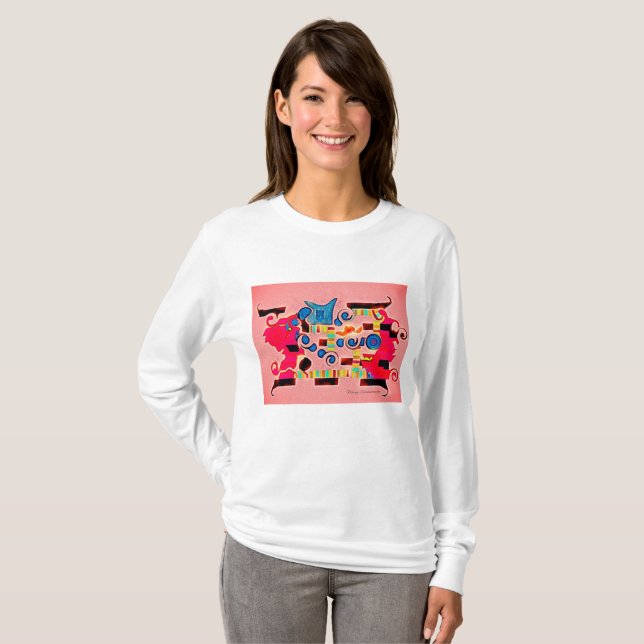 "Coat of Arms" long-sleeved women's t-shirt (Front Full)