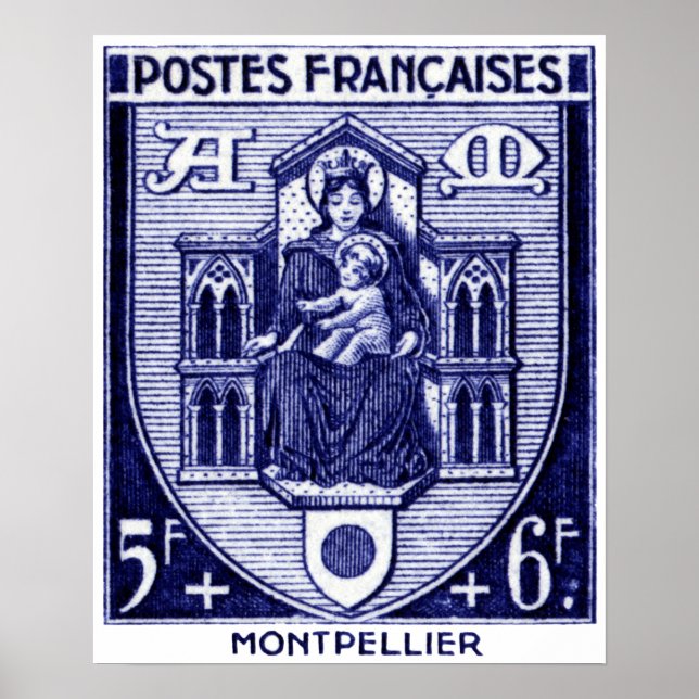 Coat of Arms, Montpellier France Poster (Front)
