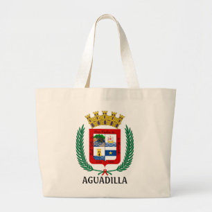 Coat of Arms of Aguadilla, Puerto Rico Large Tote Bag