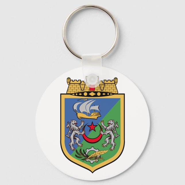 Coat of Arms of Algiers Key Ring (Front)