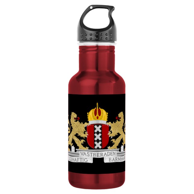 Coat of arms of Amsterdam 532 Ml Water Bottle (Front)