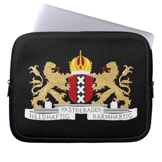 Coat of arms of Amsterdam Laptop Sleeve (Front)