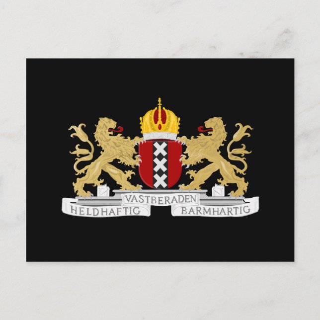 Coat of arms of Amsterdam Postcard (Front)