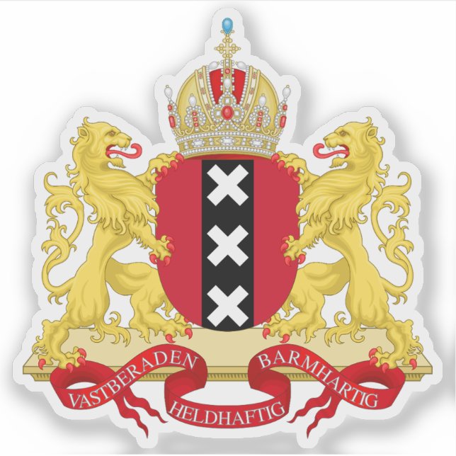Coat of arms of Amsterdam, the Netherlands (Front)