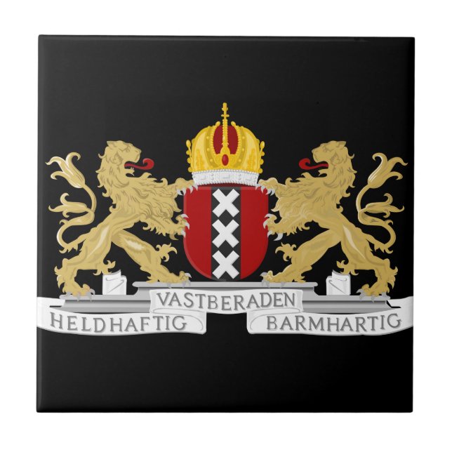 Coat of arms of Amsterdam Tile (Front)