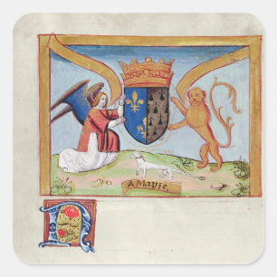 Coat of Arms of Anne of Brittany  1515 Square Sticker