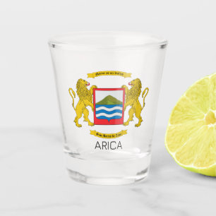 Coat of Arms of Arica, Chile Shot Glass