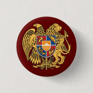 Coat of Arms of Armenia 3 Cm Round Badge