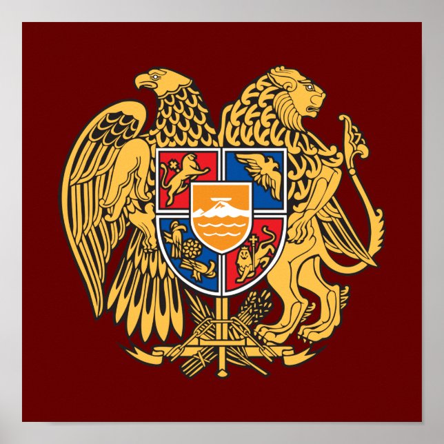 Coat of Arms of Armenia Poster (Front)