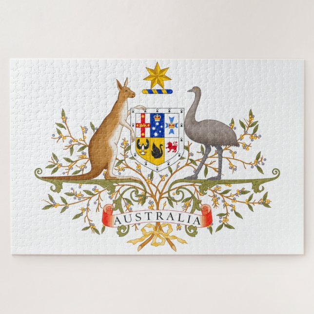 Coat of Arms of Australia Jigsaw Puzzle (Horizontal)