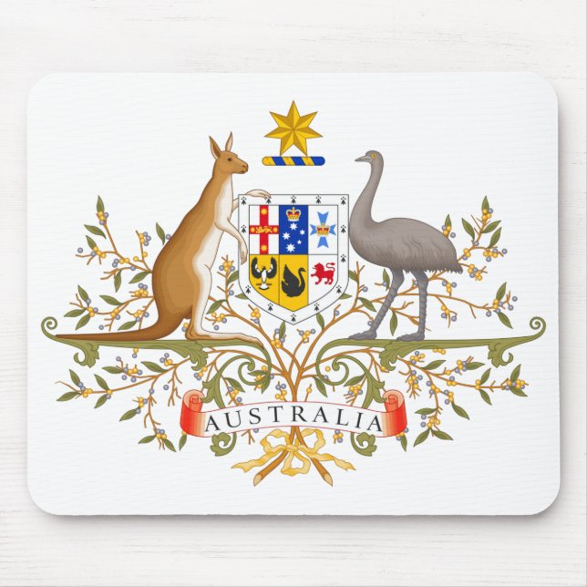 Coat of Arms of Australia Mouse Pad (Front)