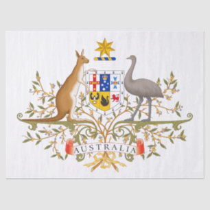 Coat of Arms of Australia Tissue Paper