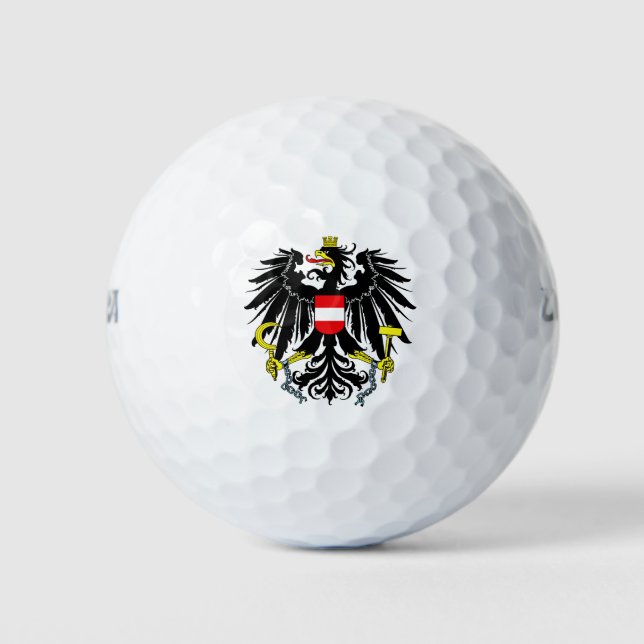 Coat of Arms of Austria Golf Balls (Front)
