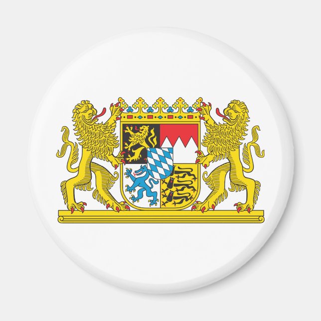 Coat of Arms of Bavaria Official Germany Symbol Magnet (Front)