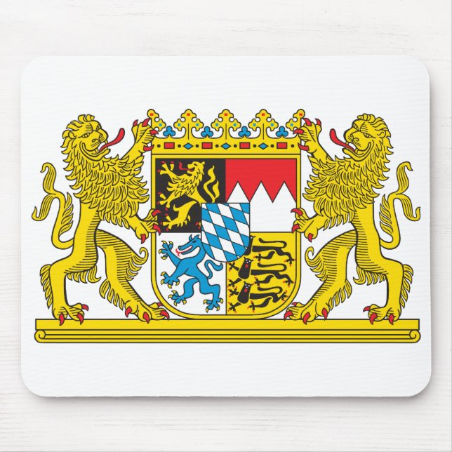 Coat of Arms of Bavaria Official Germany Symbol Mouse Pad (Front)
