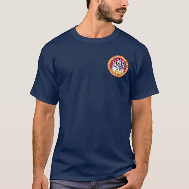 Coat of Arms of Bergen, Norway T-Shirt (Front)