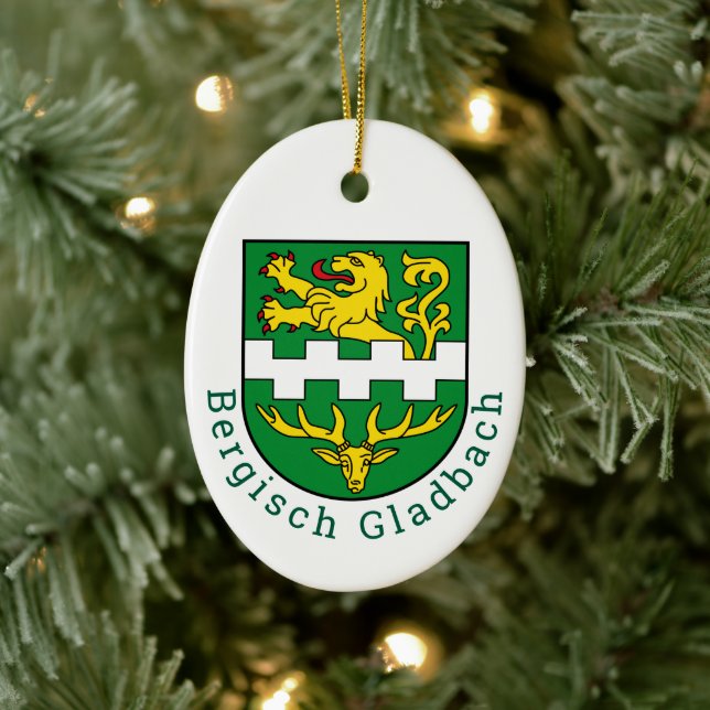 Coat of Arms of Bergisch Gladbach, Germany Ceramic Tree Decoration (Tree)