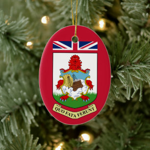 Coat of Arms of Bermuda Ceramic Tree Decoration